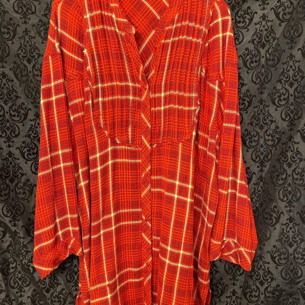 Plaid Red Women's Dress